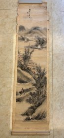 清代宝三（疑似孙祖珍）山水三幅，每幅尺寸为134X33CM，包老包画的，保真，一起打包便宜出