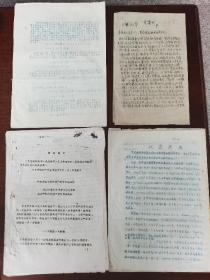 1966年资料4份 炮轰保山地委资料一份