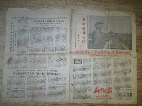 新丹河报 1969.4.3（今山西省晋城市高平市）4开双面印刷一样内容