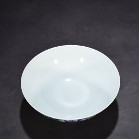 明宣德青花庭院仕女图碗 7.5*19厘米