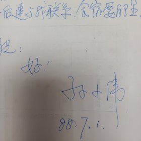 孙小伟手写书信2封（著名扬子晚报记者）