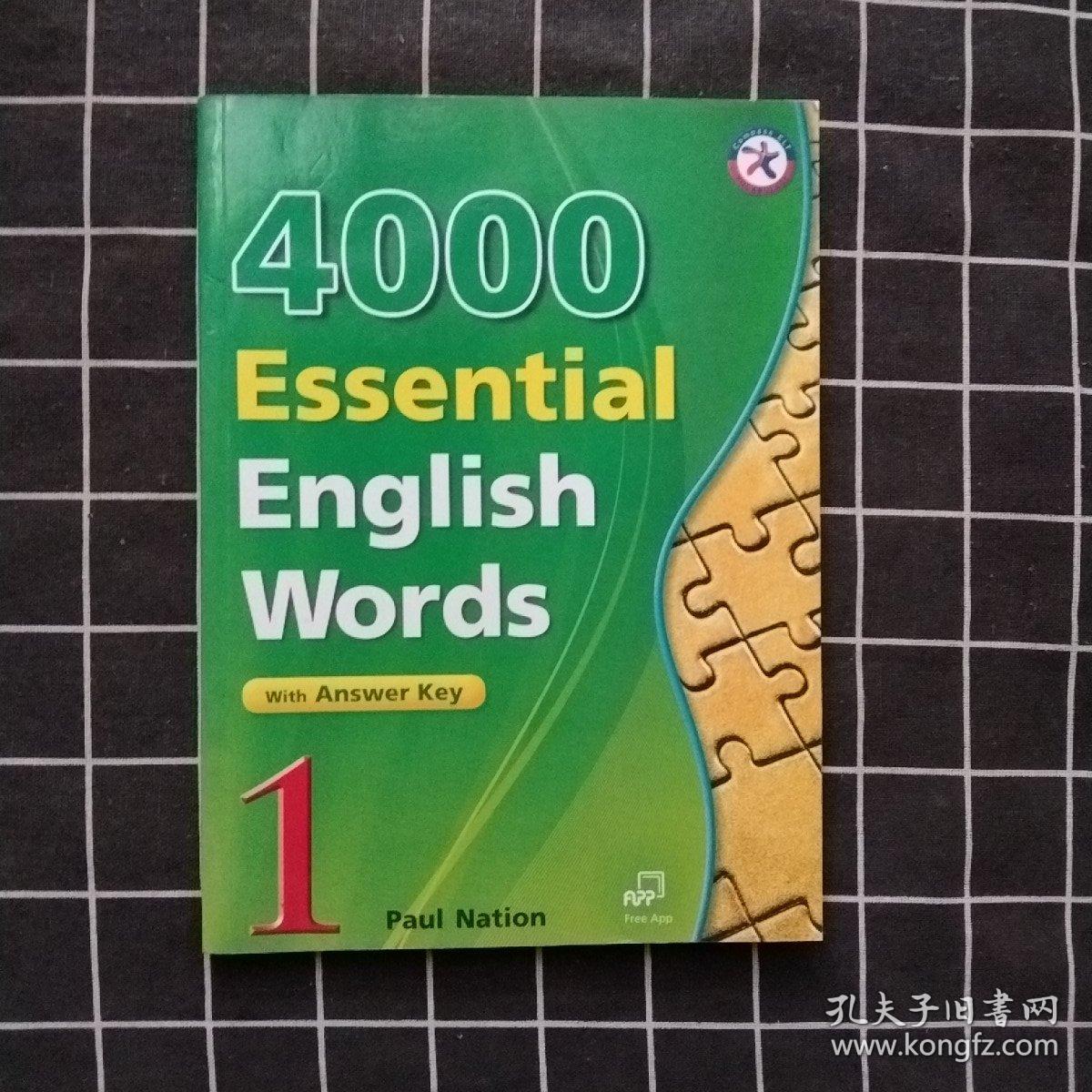 4000 Essential English Words, Book 1 with Answer Key 【正版】有划线