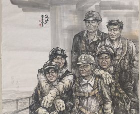 赵景志 中美协 带视频带合影带证书 国展大作 人物画 筑梦