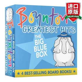 英文原版 Boynton's Greatest Hits The Big Blue Box  桑德拉·博因顿4册纸板书绘本 蓝色装 英文版 进口英语原版书籍