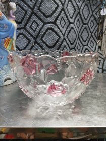 立体水晶水果碗 水果盘 蔬菜碗 玻璃碗 玻璃摆件