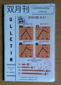 农业书：北达科他农业实验站 农场问题.多大？（双月刋第十五卷第4期）【1.纯外文 2.中文只是翻译参考图】【或翻译错误，以图自鉴为准】