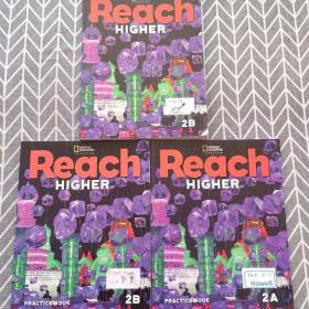 英文原版读物：reach higher 2A+2B+2b练习本（三本合售）