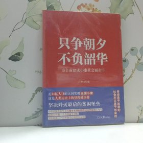 只争朝华 不负韶华 为全面建成小康社会而奋斗