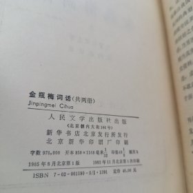 金瓶梅词话（上下册）
