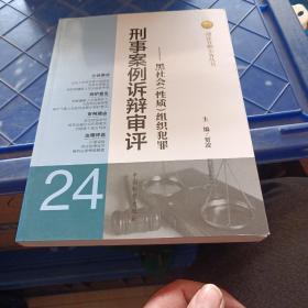 刑法分则实务丛书·刑事案例诉辩审评（24）：黑社会（性质）组织犯罪