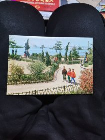 八十年代初青岛滨海街心花园明信片