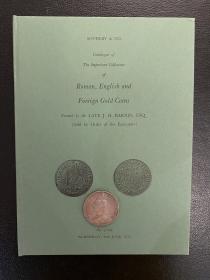 James Barnes’ Collection of Important Gold Coins-Sotheby’s 苏富比70年代拍卖图录 著名英国藏家Barnes私人金币重要藏品 英文原版