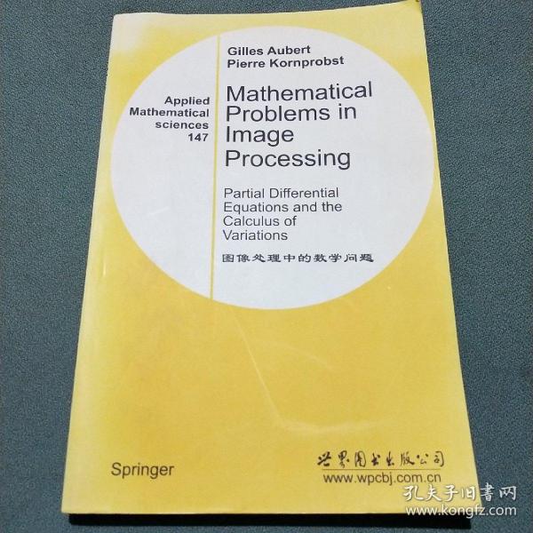 Mathematical problems in image processing:partial differential equations and the calculus of variations