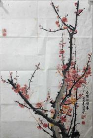 北京画家 祁正国 《凌雪放郁香》