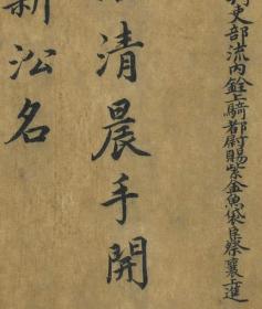 宋蔡襄自书谢表并诗　卷。
纸本大小26.2*235厘米。
宣纸艺术微喷复制。