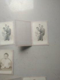 60年代香港兰心艺术人像摄影七张(一家人)15乂10Cm 放大纸箱