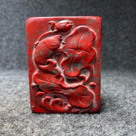 鸡血石印章