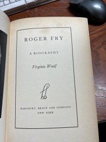 Roger Fry a biography by VIRGINIA WOOLF 弗吉尼亚·伍尔夫的传记《罗杰·弗莱》