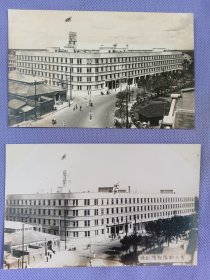 03606 上海 陆战队 兵营 照片版 两张 民国 时期 老明信片