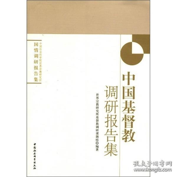 中国社会科学院世界宗教研究所国情调研报告集：中国基督教调研报告集