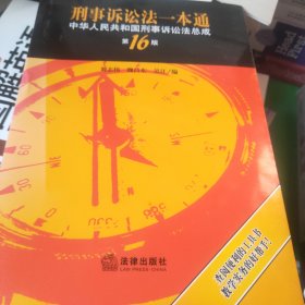 刑事诉讼法一本通：中华人民共和国刑事诉讼法总成（第16版）
