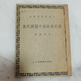珍稀罕见 民国三十五年滬一版 中国国民党丛书 戴季陶著《国民革命与中国国民党》一册全