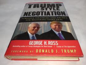 《TRUMP STYLE NEGOTIATION》原美国总统特朗普相关外文精装原版图书，2006年出版，在他成为总统之前的书籍，比较少见。