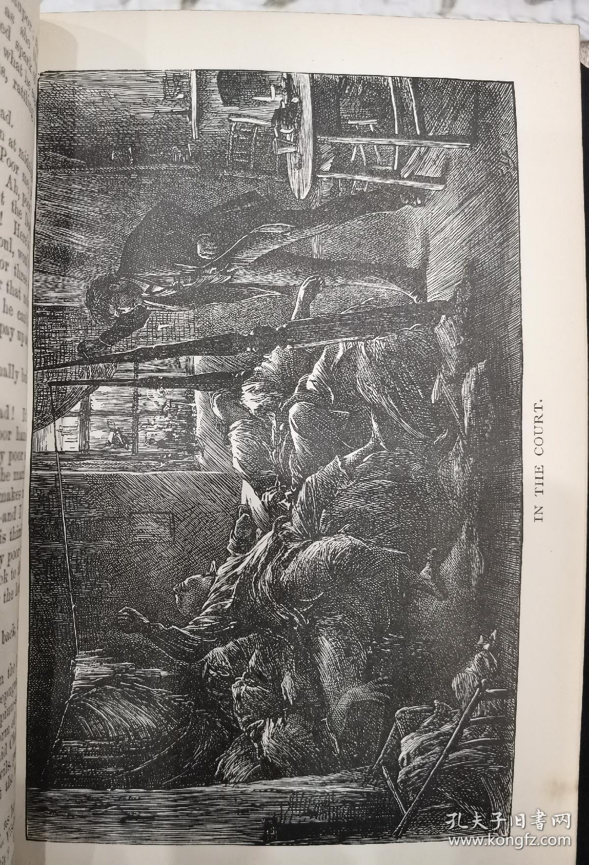 1891年CHARLES DICKENS ：Edwin Drood / Reprinted Pieces 狄更斯《艾德温•德鲁德之谜》《重印故事集》两卷合一册， 精美版画插图古董书，英文原版