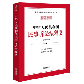 2023新 中华人民共和国民事诉讼法释义 王瑞贺主编 黄薇副主编 法律出版社