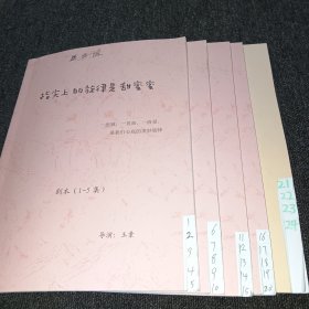 电视剧剧本：指尖上的旋律是甜蜜蜜道具组剧本（1-24集完，全剧终）共5本合售，11-20集剧本内有标注修剪多