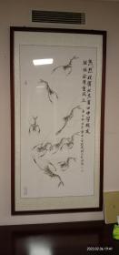 林玉华绘画作品《虾》热烈祝贺北京莆田中学校友联谊会隆重成立-北京莆田一中校友林玉华