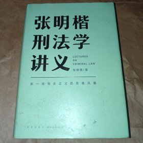 张明楷刑法学讲义（来一场有关正义的思维风暴）