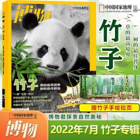 博物杂志2022年7月竹子专题 含手绘拉页海报 中国国家地理出品 青少年科普科学知识期刊中国国家地理少年版