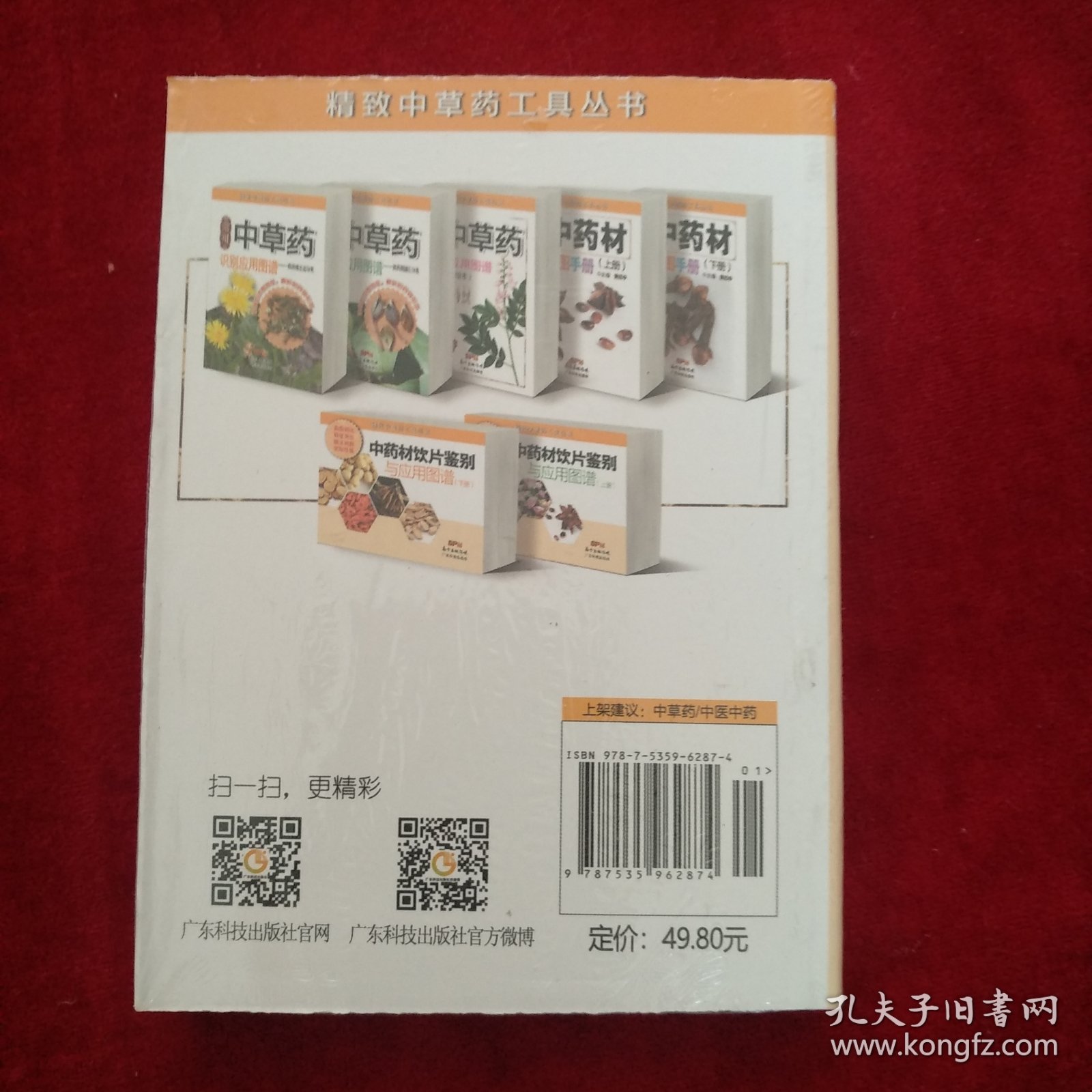 【9架4排】精致中草药工具丛书·常用中草药识别应用图谱：按功效主治分类    书品如图