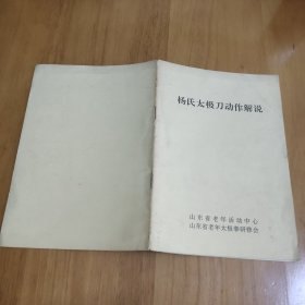 杨氏太极刀动作解说