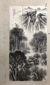 【终身保真字画，得自画家本人】曹永泉137X68cm！5 四川会理市人，四川省美术家协会会员，四川省书法家协会会员，2013年移居上海，现为上海市书法家协会会员，上海杨浦区书协，美协会员。 ​