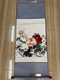 西芬水墨画 牡丹