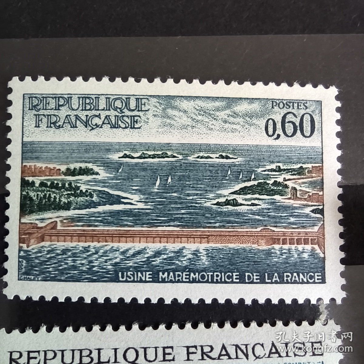 FR1法国邮票1966 旅游建筑风光 雕刻版外国邮票 新 4全
