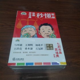 漫画民法典，七彩漫画民法典丛书 漫画民法典：总则编、物权编、合同编、人格权编、婚姻家庭编、继承编、侵权责任编 全七册 7本合售（全新）