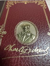 Christmas Stories by Charles Dickens Complete Work Oxford Leather Gilded 2 Vols,《圣诞颂歌》查尔斯·狄更斯 ，瑞士Edito-Service出版社1970年出版狄更斯逝世100周年纪念限量版精装书