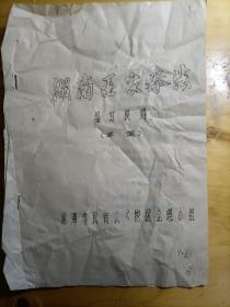 孔网首现湘潭市文联主席阳光旧藏：湖南巫家拳法编写提纲草案，油印本，