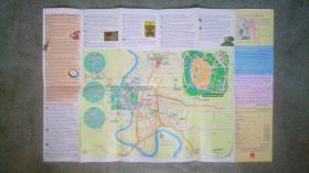 旧地图-曼谷清迈地图英日繁体版4开85品