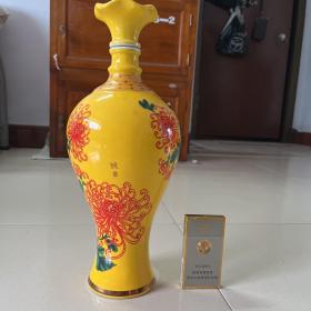 豪华黄釉菊花瓶·秋（2000毫升）