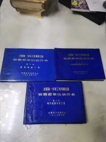 安徽省单位估计表 第二册、第三册、第十册、1987年（3本合集）
