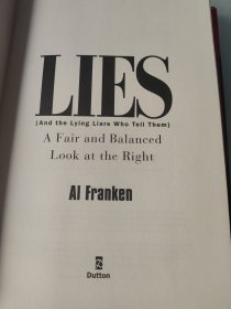 AL FRANKEN LIES And the Liars Who Tell Them(精装)