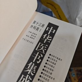 中华医书集成 第十三册外科类一（2-3-2-2）