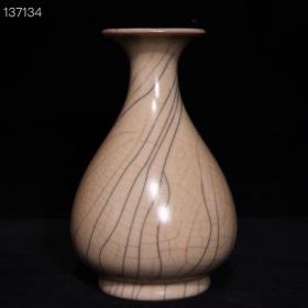 宋哥窑玉壶春瓶 古董收藏瓷器