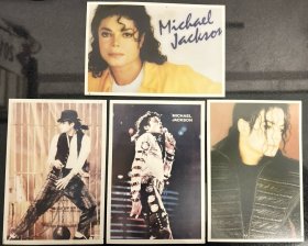 米高杰克逊Michael Jackson照片一套四张