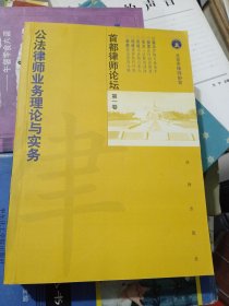 首都律师论坛 第一卷，公法律师理论与实务