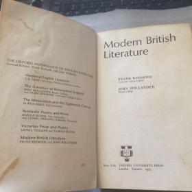 The Oxford Anthology of English Literature :Modern British Literature